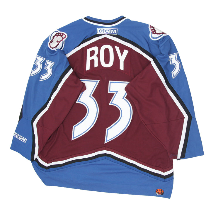 Vintage CCM Colorado Avalanche Roy # 33 Hockey Jersey
