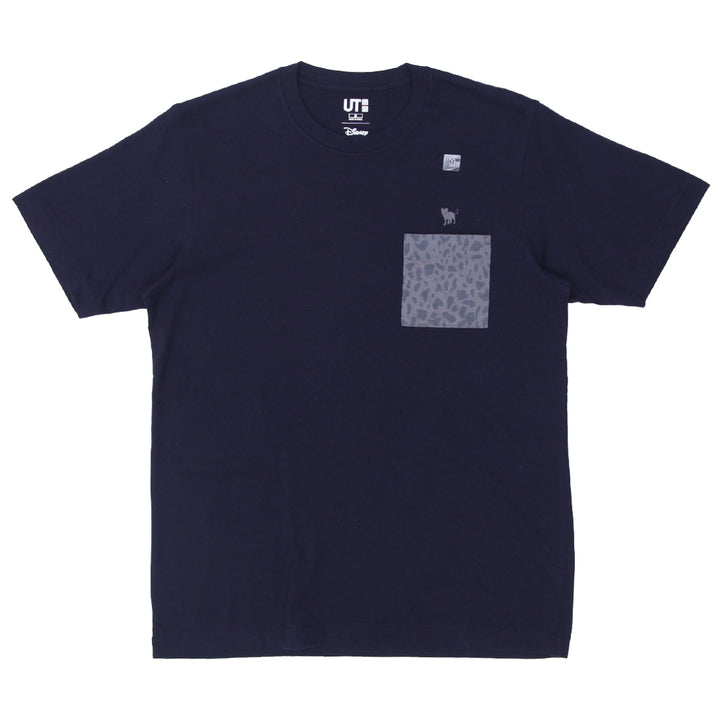 Mens Uniqlo Disney Navy Pocket T-Shirt