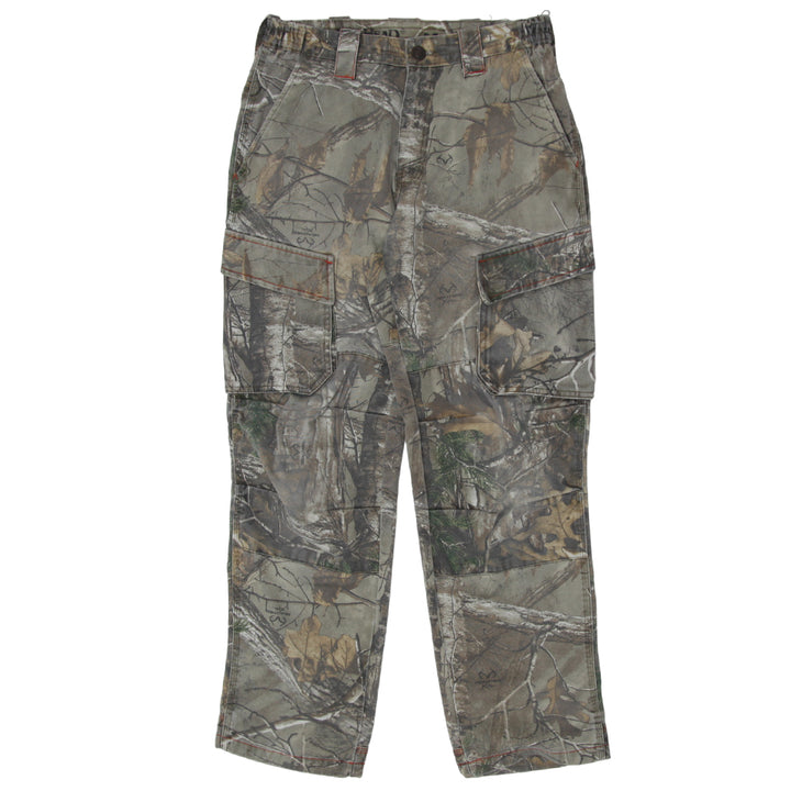 Mens Red Head Silent Hide Realtree Forest Camo Cargo Pants