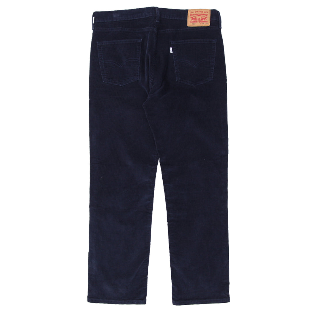 Mens Levi Strauss 514 Corduroy Pants Navy Blue