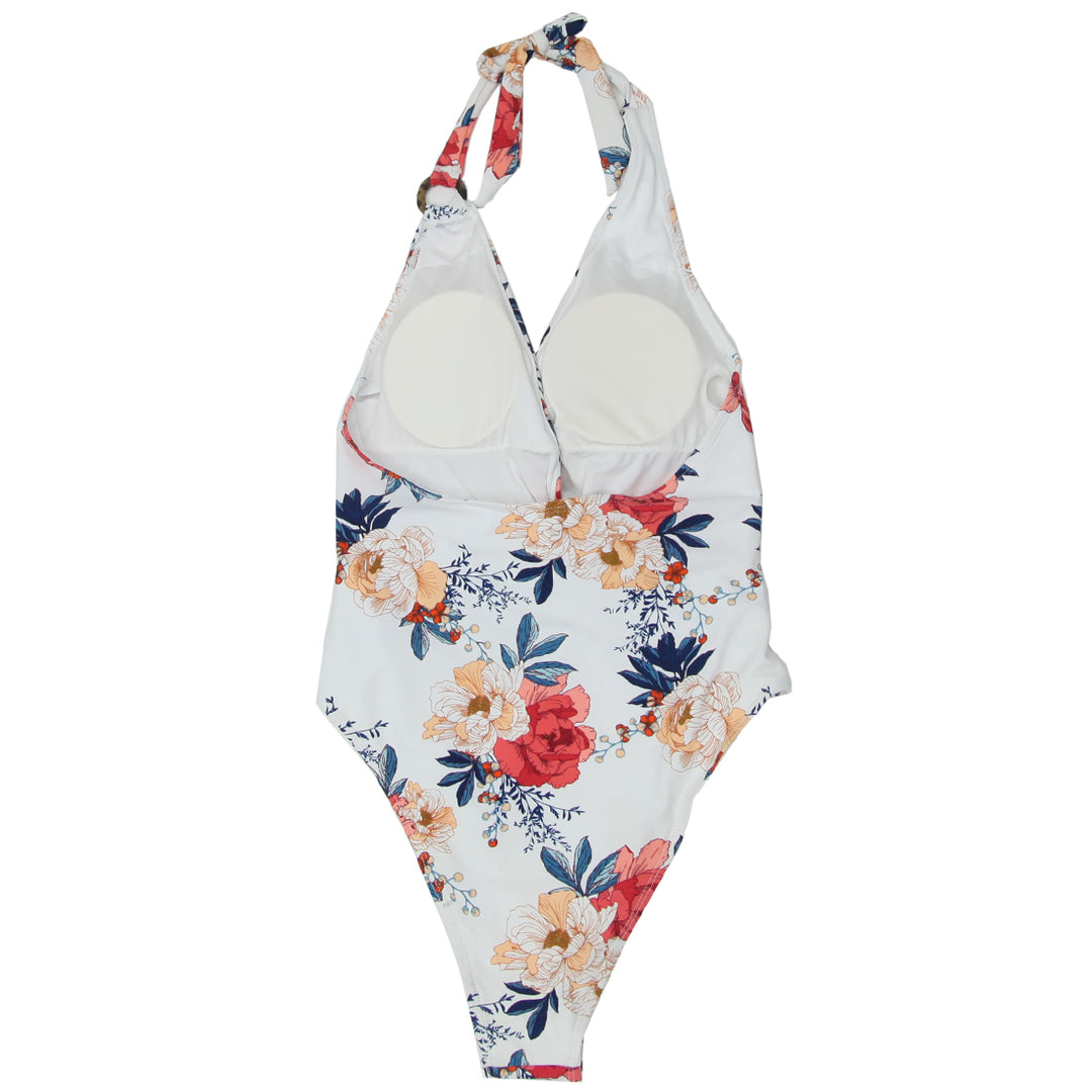 Ladies Cupshe Floral Haltered One Piece Swimsuit