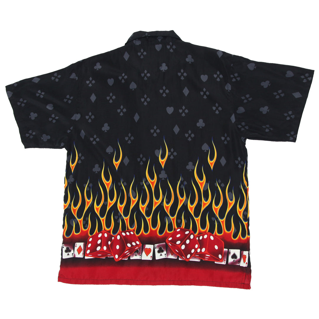 Mens Urban Rag Clothing Flame Short Sleeve Shirt