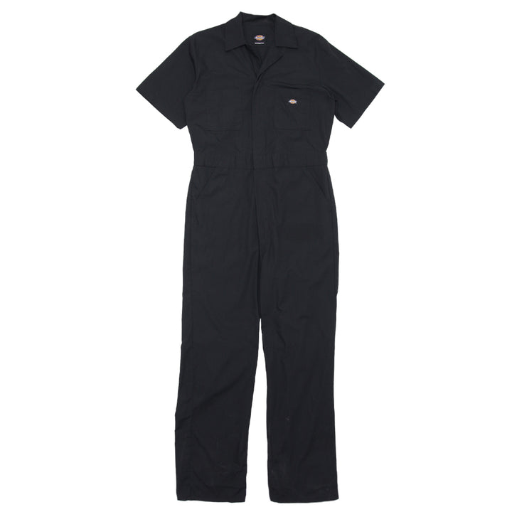 Mens Dickies Short Sleeve Black Coveralls