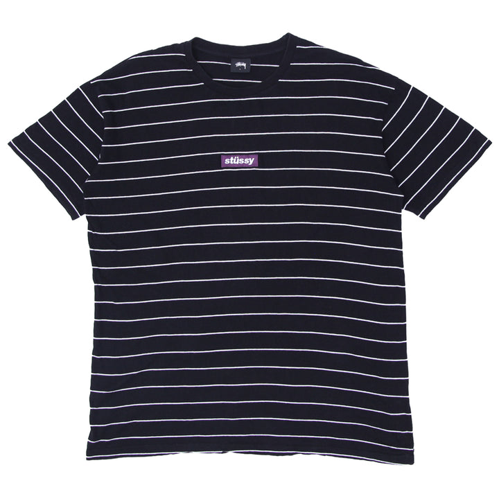 Mens Stussy Stripe Short Sleeve T-Shirt