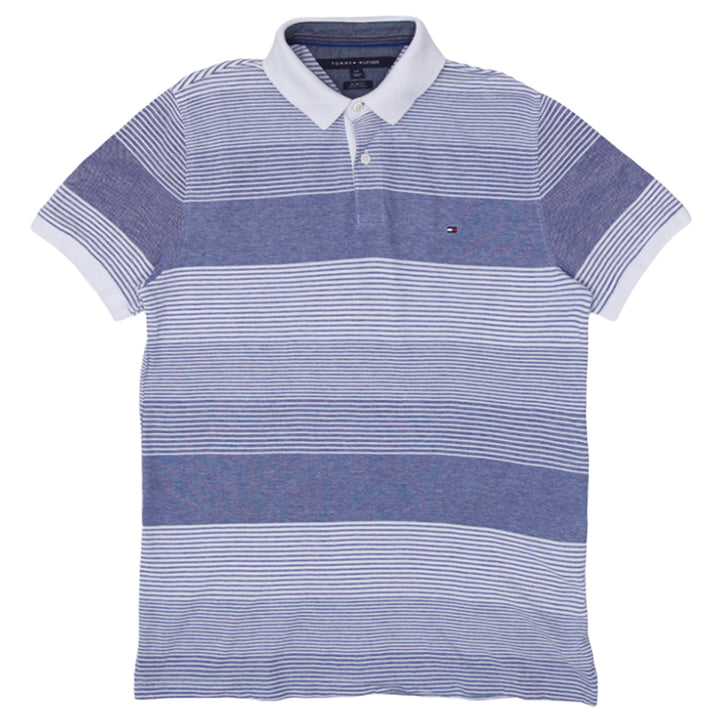 Mens Tommy Hilfiger Slim Fit Stripe Polo T-Shirt