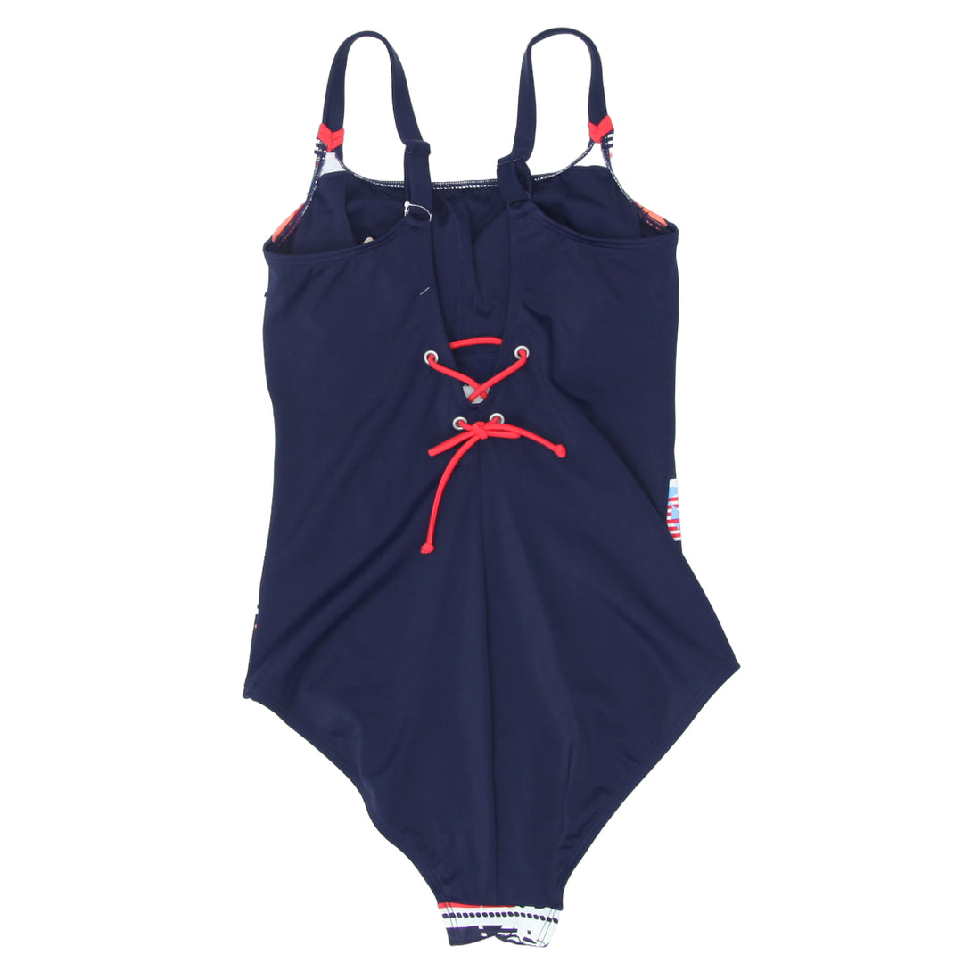 Ladies Amoena Navy Floral One Piece Swimsuit