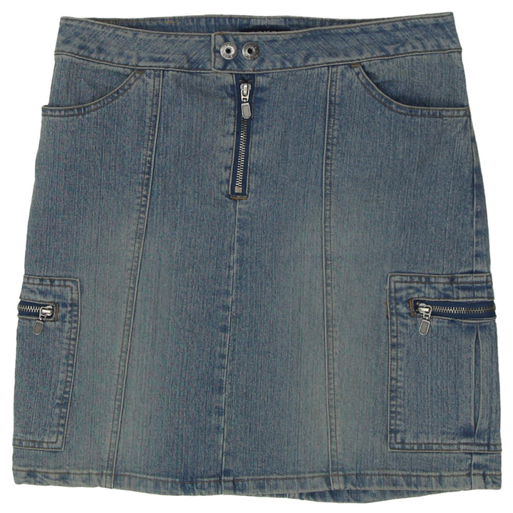 Y2K Cargo Denim Skirt