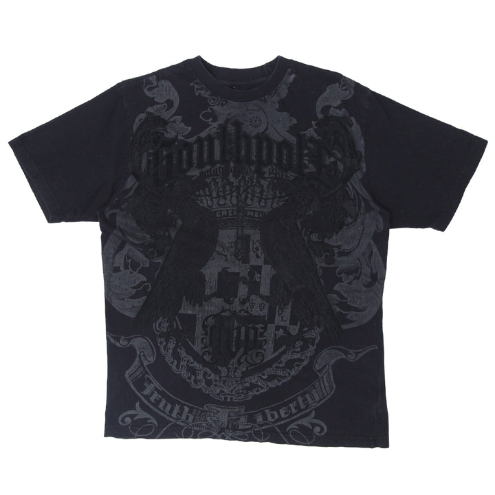 Y2K Mens Southpole Black Graphic T-Shirt