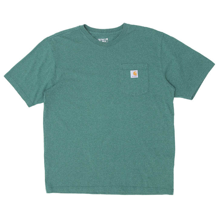 Mens Carhartt Loose Fit Pocket T-Shirt Green