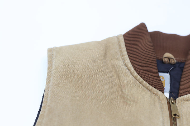 Vintage Carhartt Quilted Lined Brown Vest