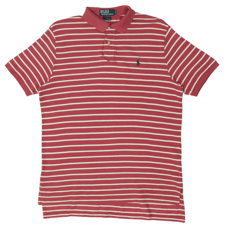 Mens Polo Ralph Lauren Custom Fit  Stripe Polo T-Shirt