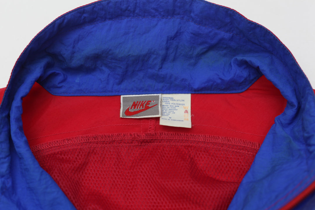 90's Vintage Nike Embroidered Full Zip Windbreaker Jacket