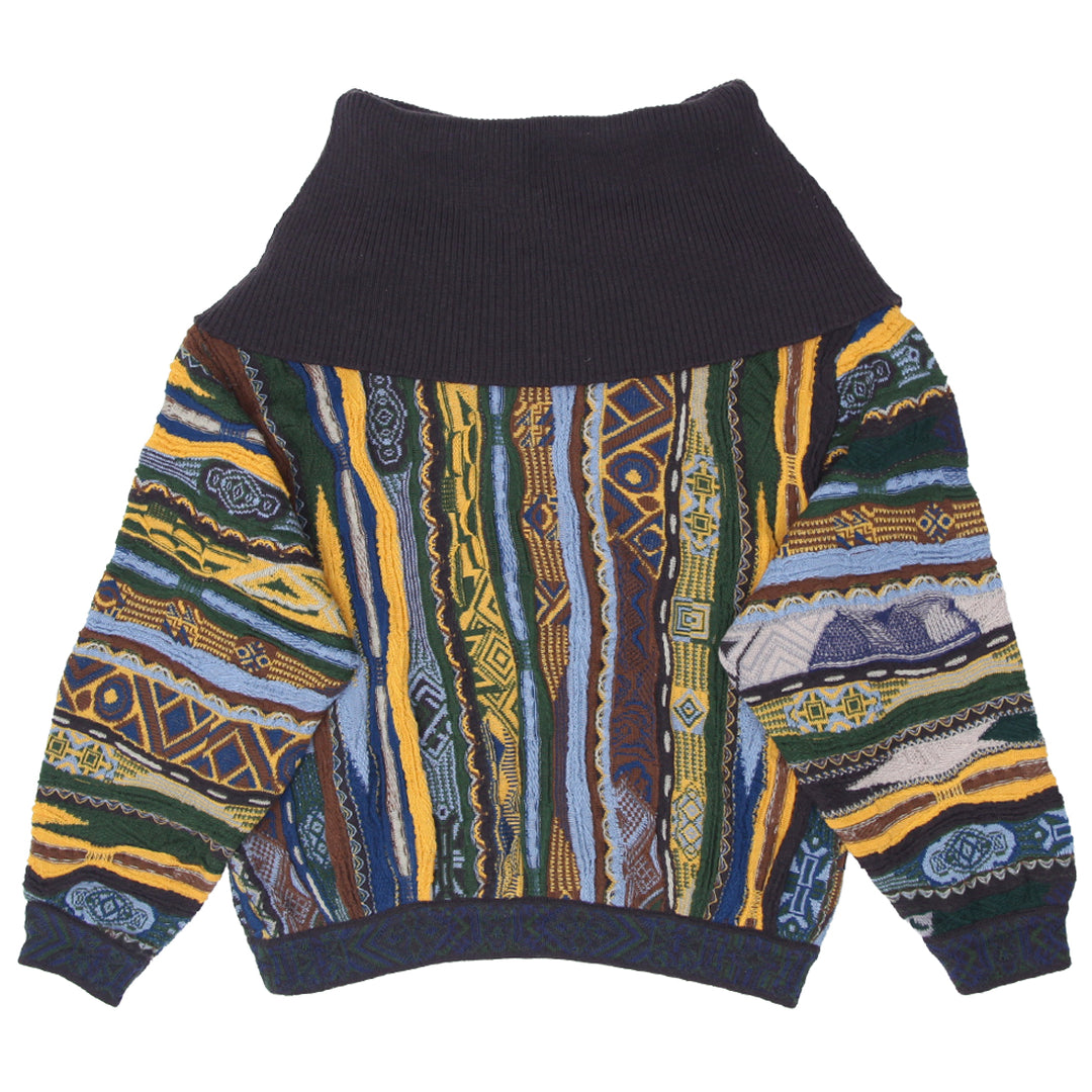 Vintage Coogi Pure New Wool High Neck 3D Sweater