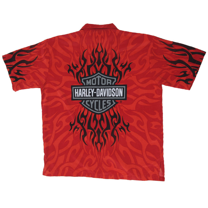 Mens Harley Davidson Flame Print Shirt