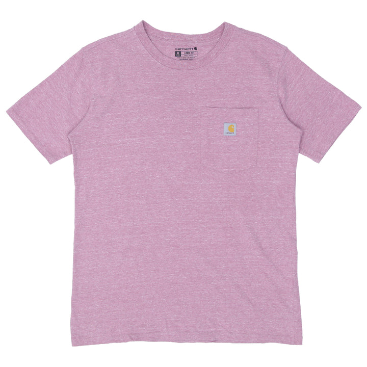 Ladies Carhartt Loose Fit Pocket T-Shirt Pink