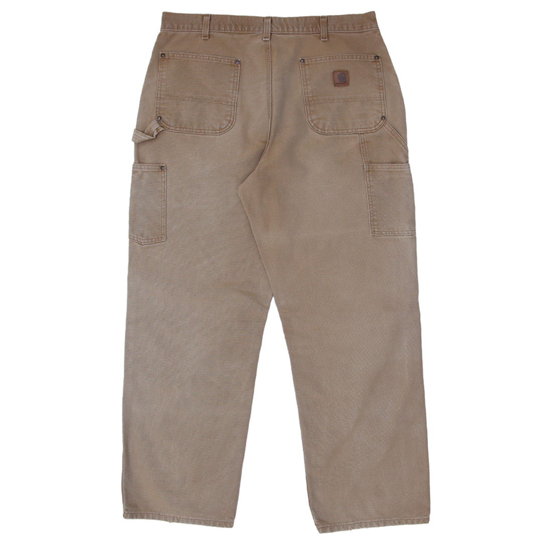 Mens Carhartt B136-BRN Loose Original Fit Double Knee Carpenter Work Pants