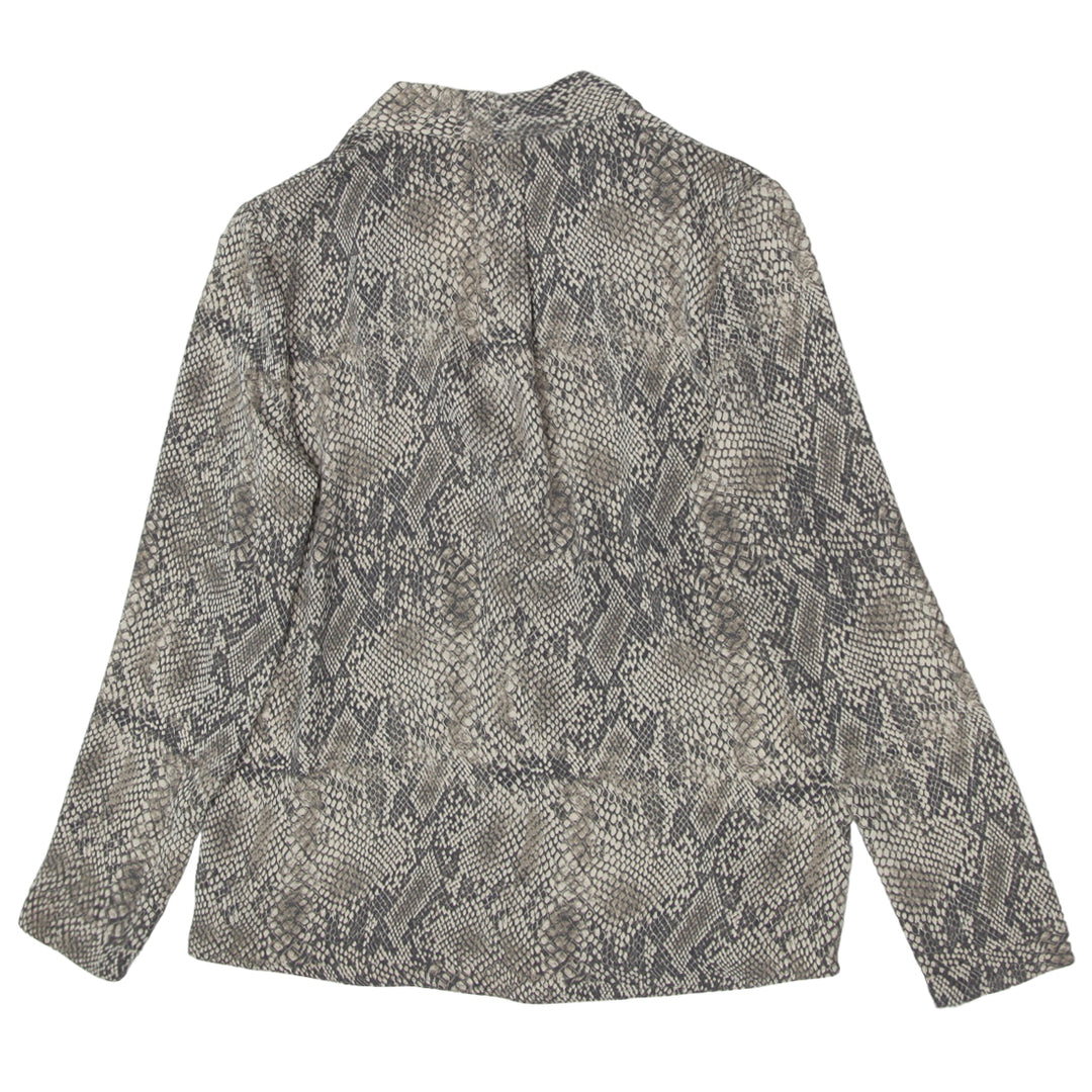 Ladies Babaton Snakeskin Long Sleeve Top