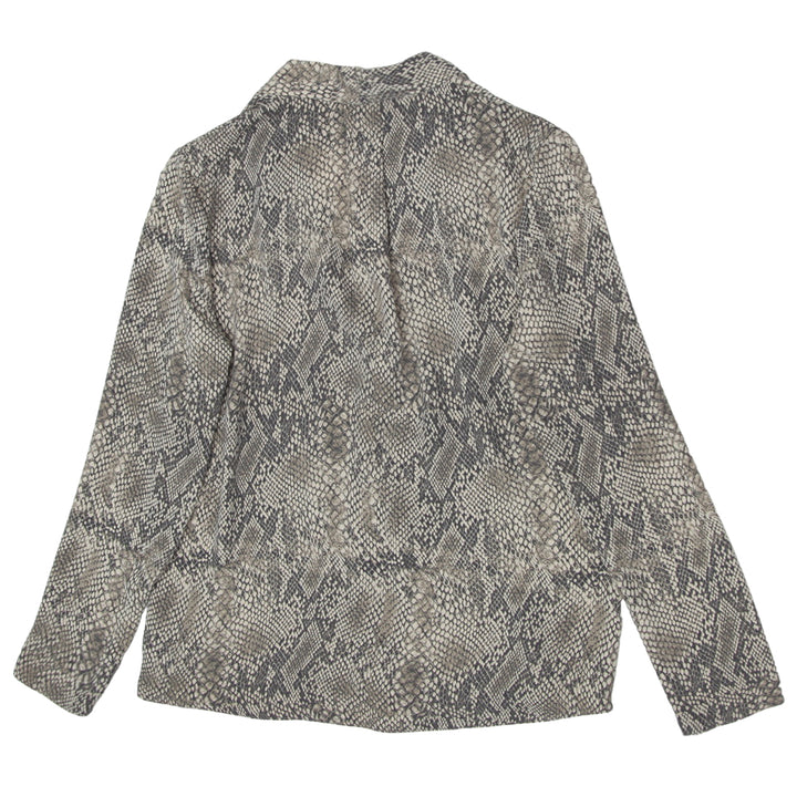 Ladies Babaton Snakeskin Long Sleeve Top