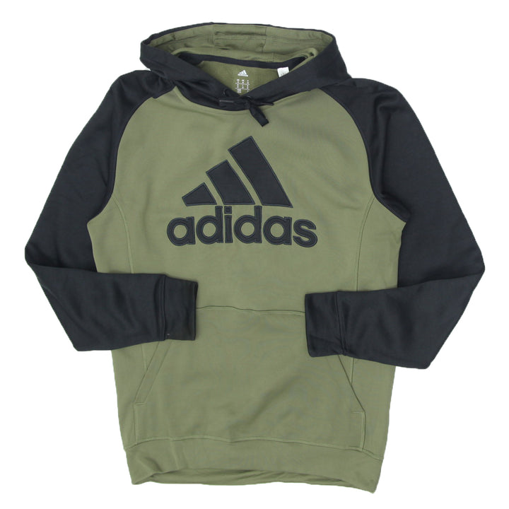 Mens Adidas Climawarm Green/Black Pullover Hoodie