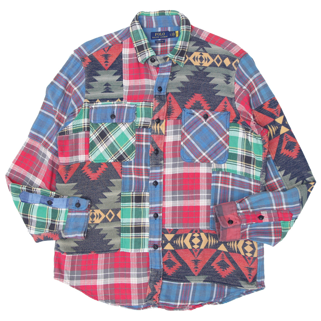 Ralph lauren patchwork flannel best sale