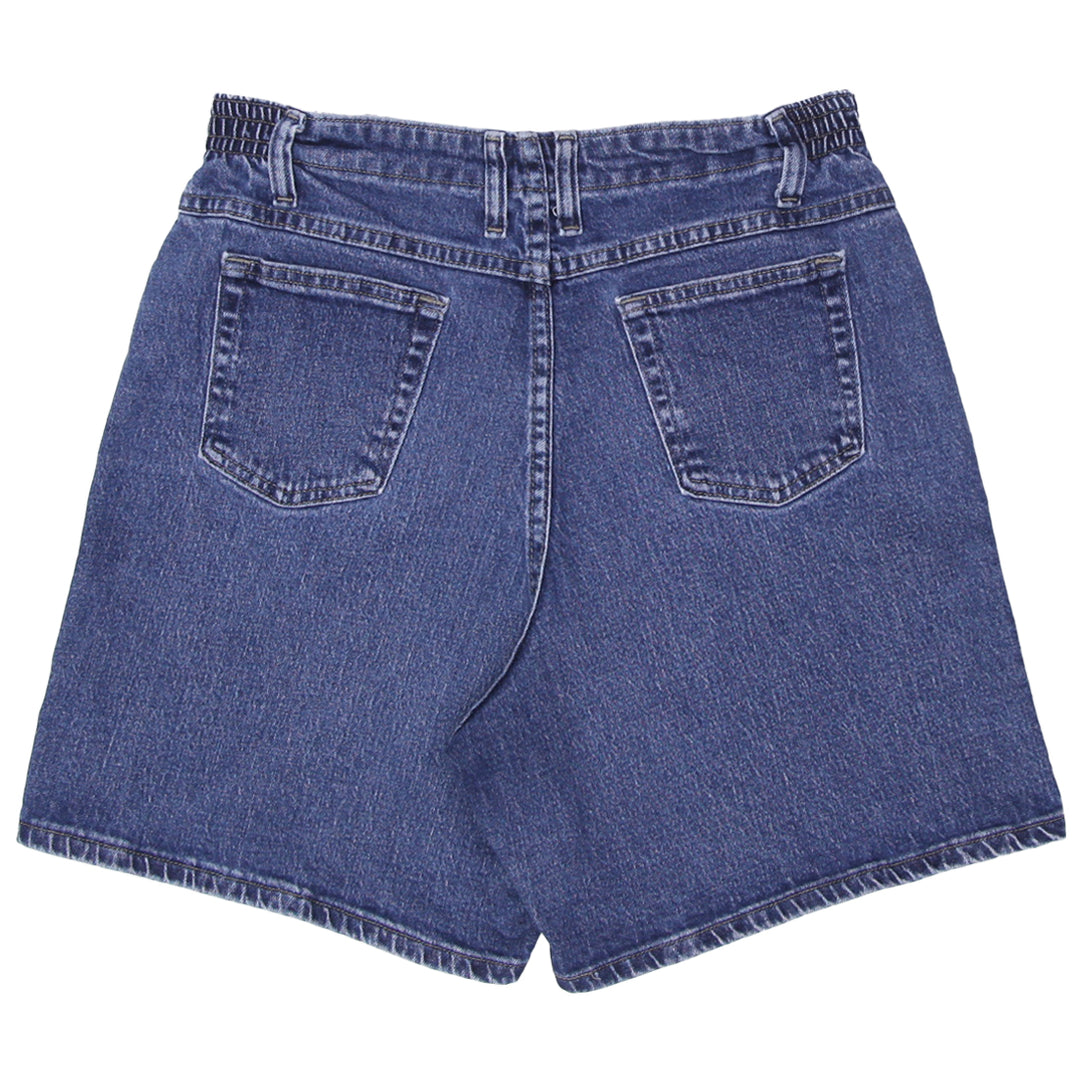 Ladies Waist Elastic Denim Shorts