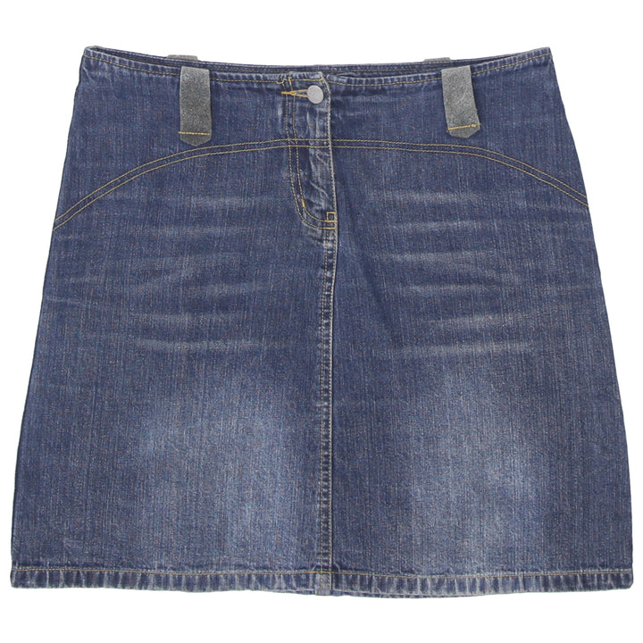 Y2K Elle Washed Denim Mini Skirt