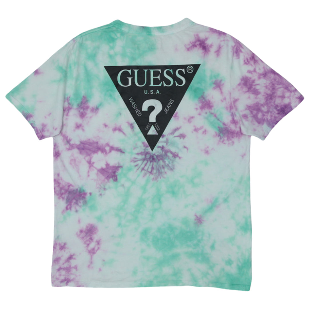 Mens Guess USA Tie Dyed T-Shirt