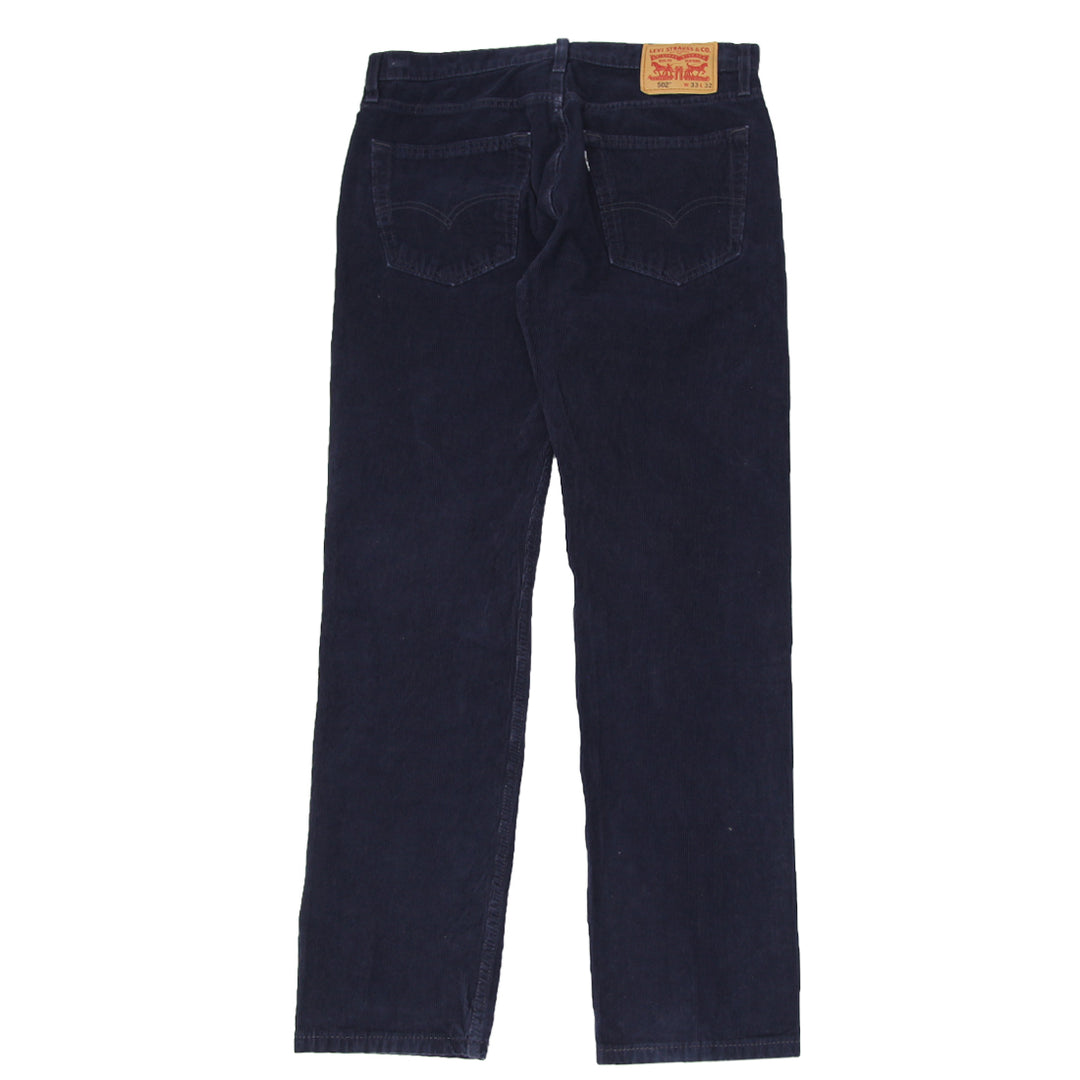 Mens Levi Strauss # 502 Navy Corduroy Pants