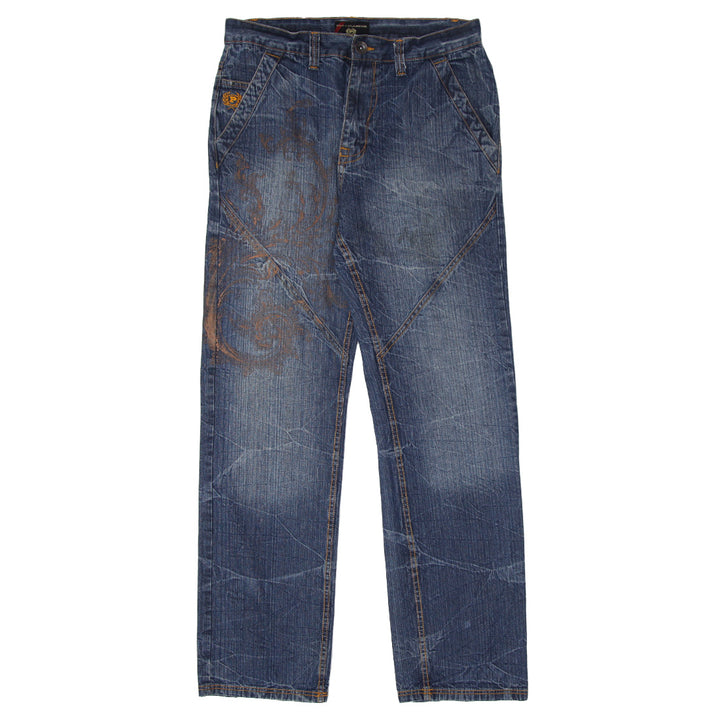 Mens Y2K Phat Classic Straight Jeans