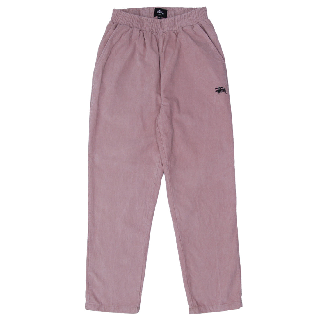 Ladies Stussy Elastic Waist Corduroy Pants Pink