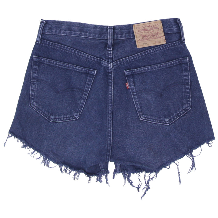 Ladies Levi Strauss 501 Button Fly Customized Denim Shorts