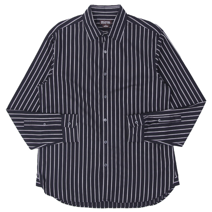 Mens Michael Kors Stripe Long Sleeve Shirt