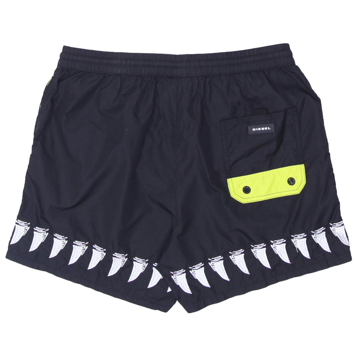 Mens Diesel Braves Black Swim Shorts