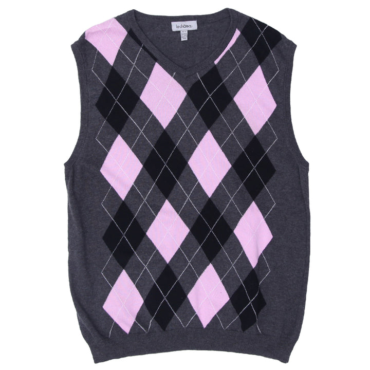 Ladies Le Chateau Argyle Sweater Vest