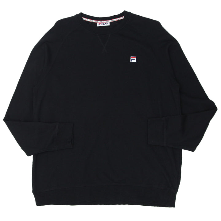 Mens FILA Black Crewneck Sweatshirt