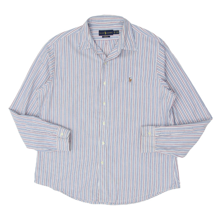 Mens Ralph Lauren Custom Fit Striped Long Sleeve Shirt