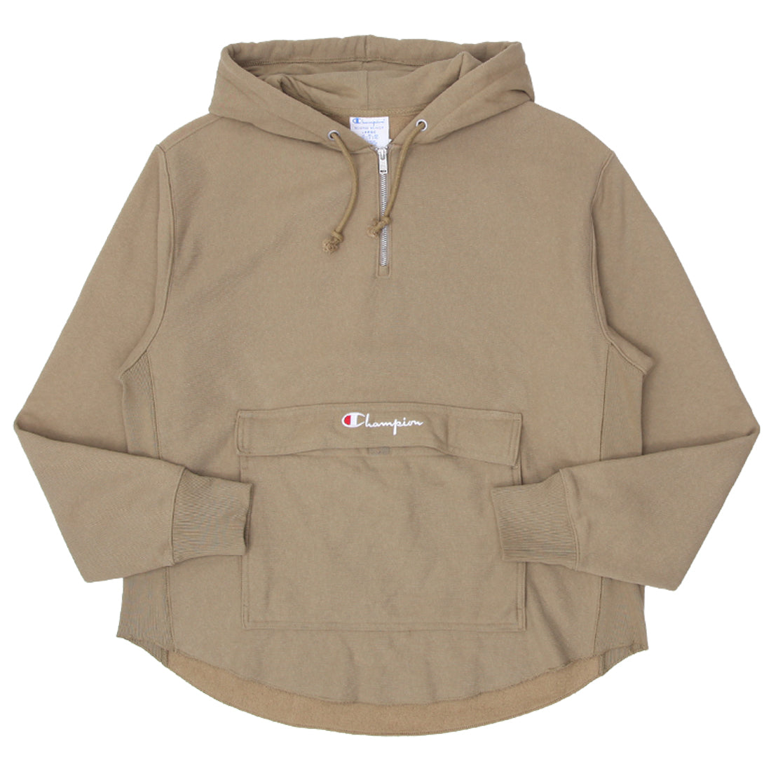Mens Champion Quarter Zip Pullover Hoodie Fashion Rerun Vintage