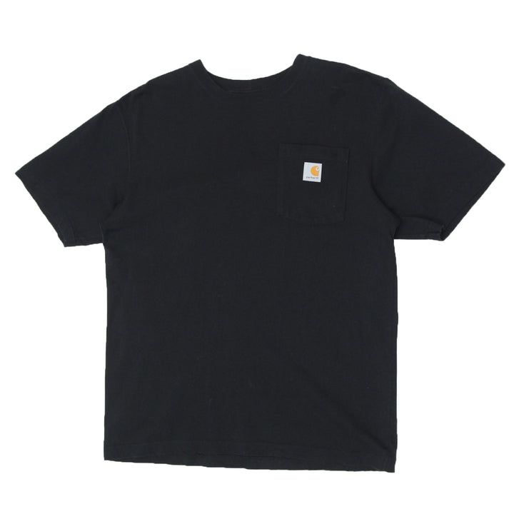 Mens Loose Fit Carhartt Black Pocket T-Shirt