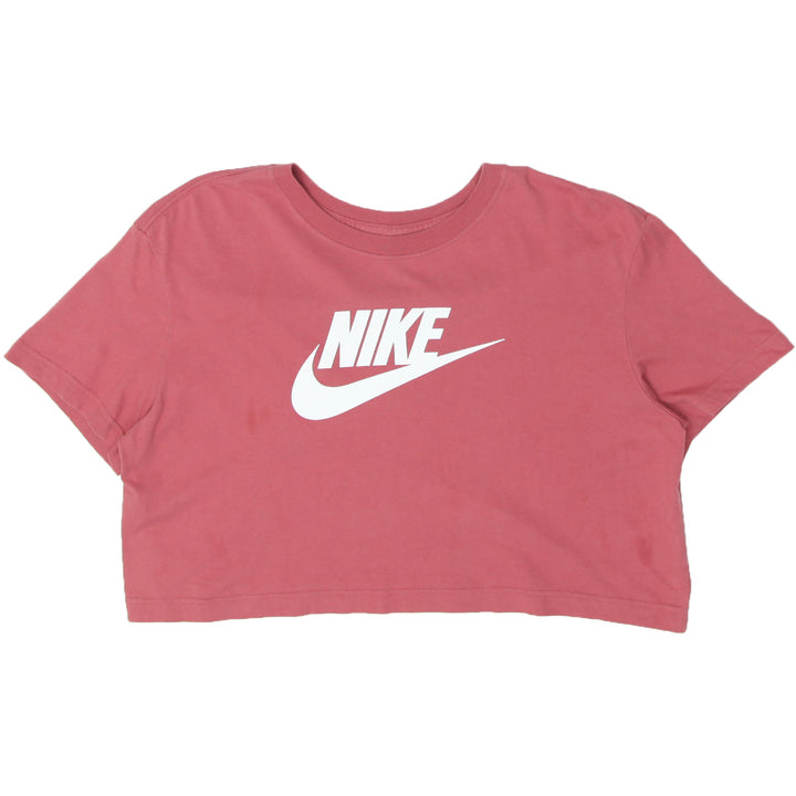 Ladies Nike Logo Crop T-Shirt