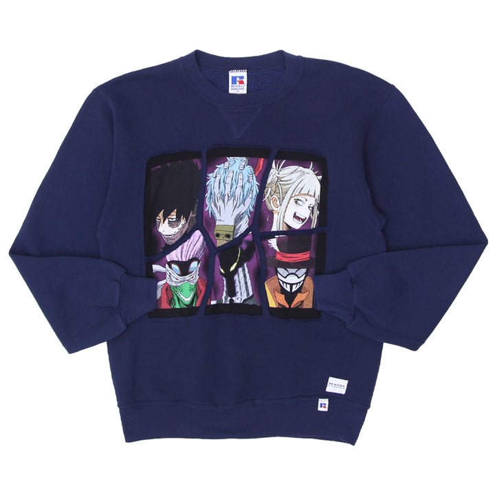 Rework My Hero Academia Patched Crewneck Sweatshirt