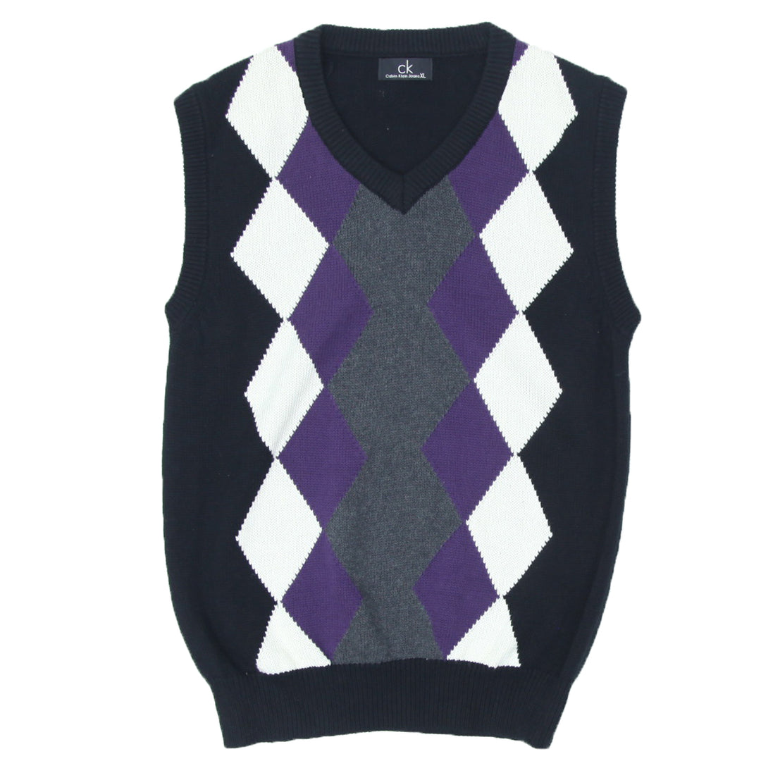 Youth Calvin Klein Argyle Sweater Vest