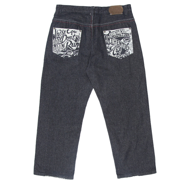 Y2K Mens Ecko Unltd. Wide Leg Straight Jeans