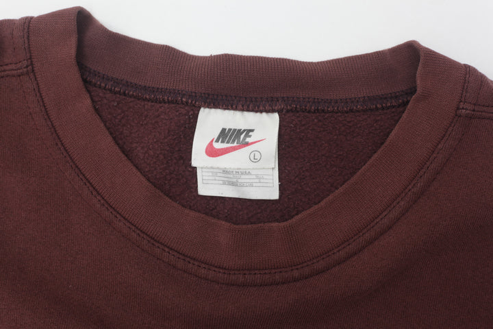 90s Vintage Nike Embroidered Crewneck Sweatshirt Made in USA