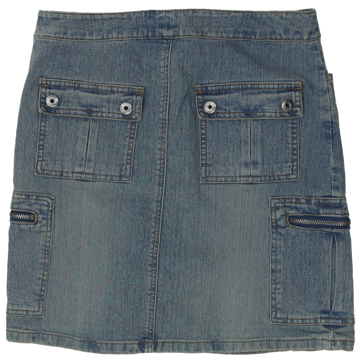 Y2K Cargo Denim Skirt