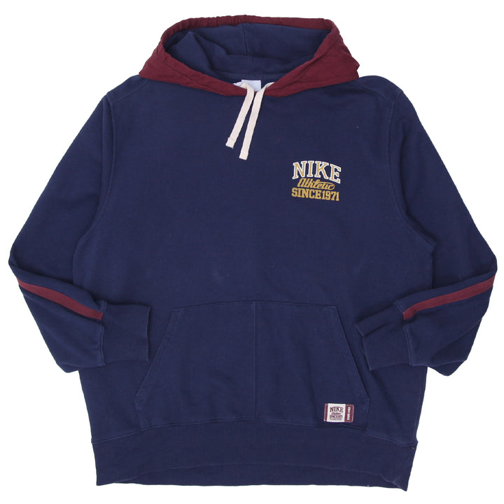 Mens Nike Atletic Spell-Out Maroon / Navy Pullover Hoodie