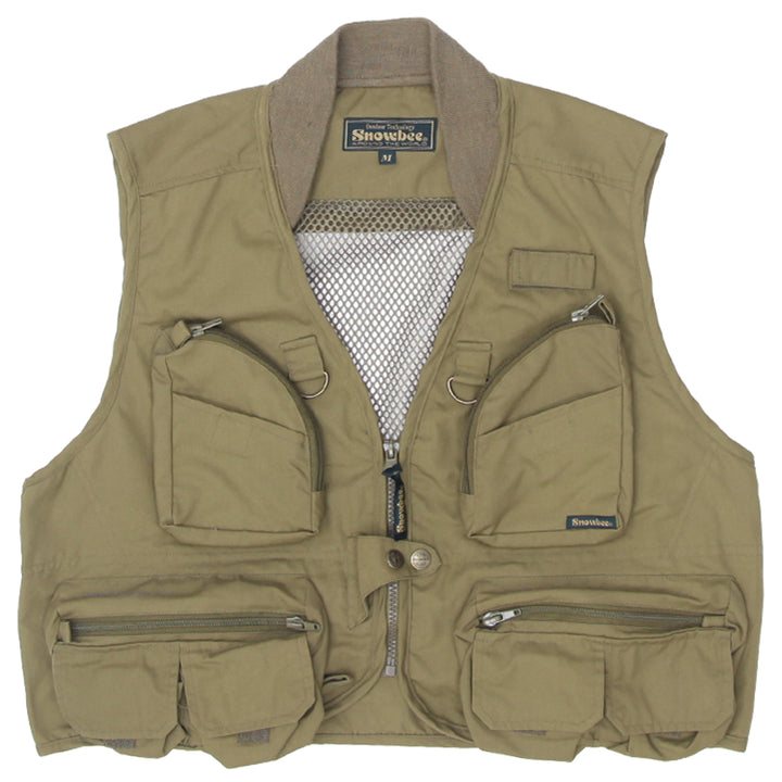 Mens Snowbee Mesh Mutli Pocket Vest Green