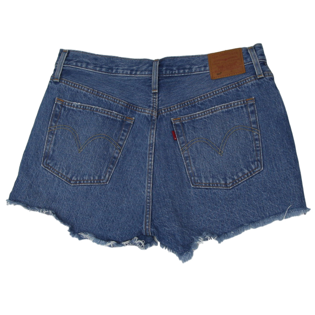 Ladies Levi's 501 Ripped Denim Shorts