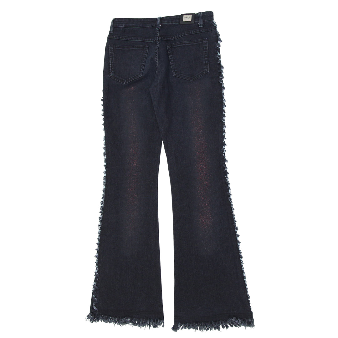 Y2K Glittered Flare Jeans
