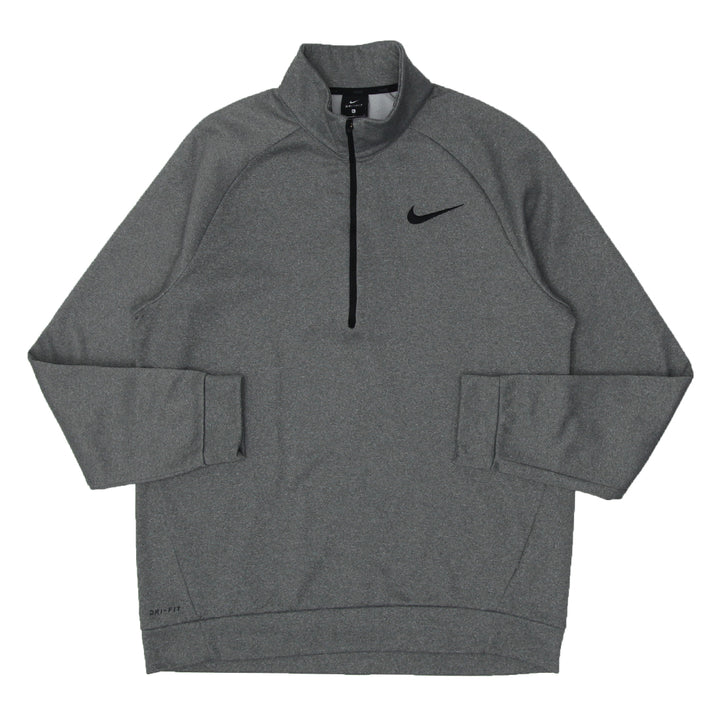 Mens Nike Swoosh Embroidered 1/2 Zip Sweatshirt