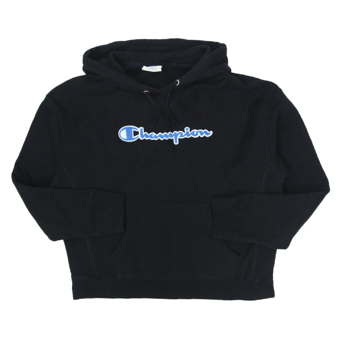 Ladies Champion Reverse Weave Black Pullover Hoodie Fashion Rerun Vintage